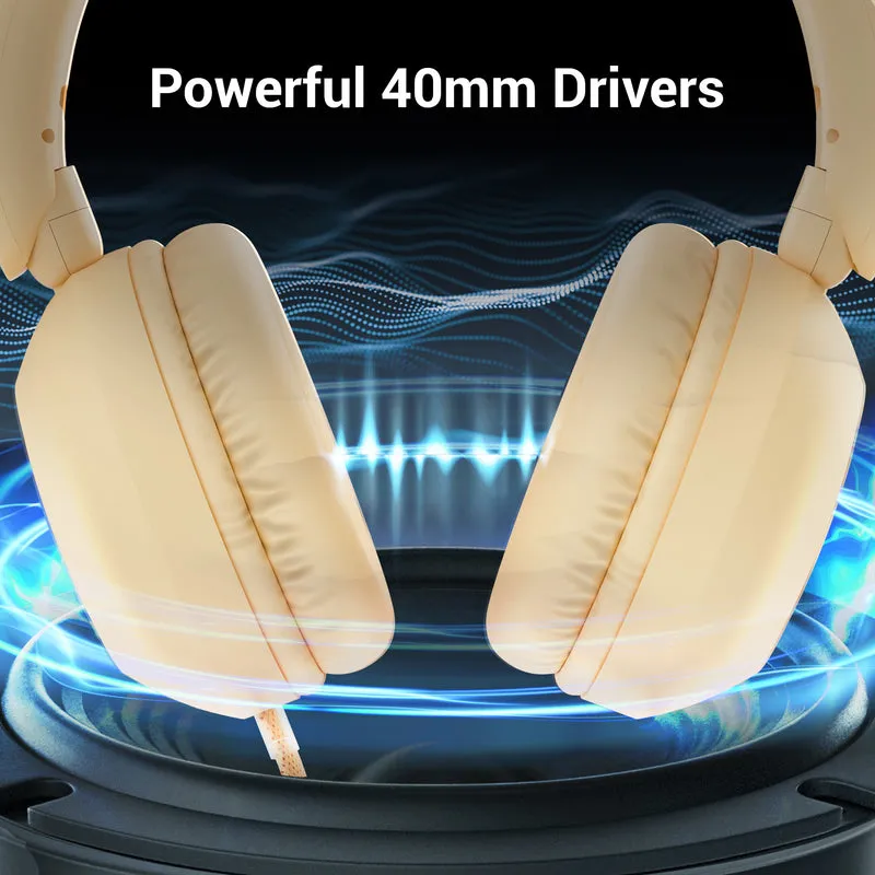 Zebronics Wired Headphone With Mic Zeb Boom Beige view 4